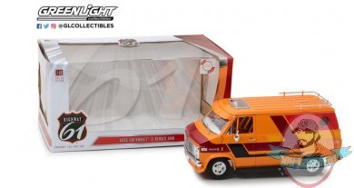 1:18 Scale 1976 Chevrolet G-Series Van Orange Highway 61 Greenlight