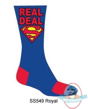 DC Mens Pair of Crew Socks Superman Real Deal SS549