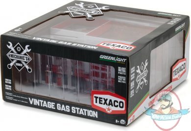 1:64 Mechanic's Corner Series 1 Vintage Gas Station Texaco Oil 