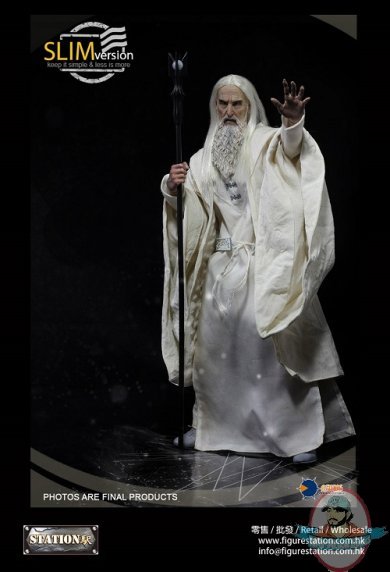 1/6 The Hobbit Series Saruman The White Figure Slim Asmus Toys