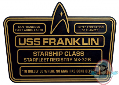 Star Trek Dedication Plaque #5 USS Franklin NX-326 Eaglemoss