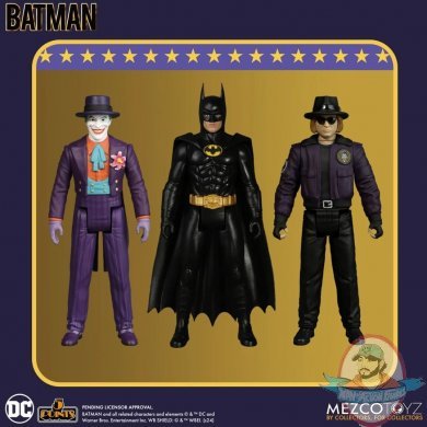 5 Points Batman 1989 Deluxe 3pc Figure Box Set Mezco