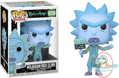 Pop Animation! Rick and Morty Hologram Rick Clone #659 Figure Funko