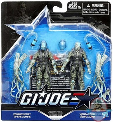 G.I. Joe 50th Anniversary Zombie-Viper vs Vibora Zombie 2 Pack Hasbro