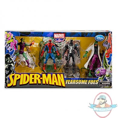 Marvel Select Spider-Man Fearsome Foes Action Figure Set of 4