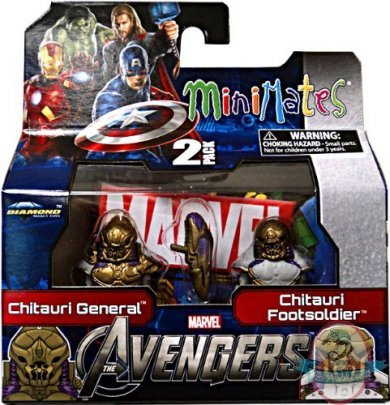 Marvel MiniMates Series 45 Avengers 2Pk Chitauri General & Footsoldier