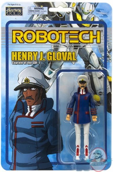 Robotech Series 2 Captain Gloval Poseable Figure by Toynami