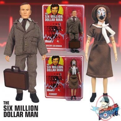 Six Million Dollar Man Set of 2 Oscar Goldman & Fembot Figures