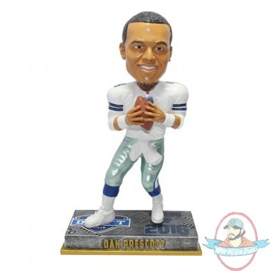 NFL Cowboys Dak Prescott #4 Rookie Bobble BobbleHead Forever 