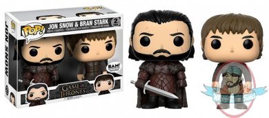 Pop! Game of Thrones Jon Snow & Bran Stark Exclusive 2 Pack Funko