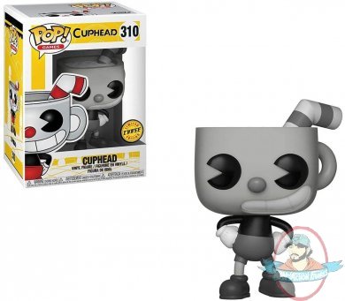 Pop! Games Cuphead Cuphead Black & White Chase #310 Figure by Funko