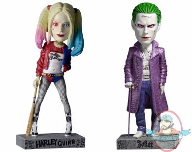 Suicide Squad Movie Head Knocker Set of 2 Bobble Head Neca