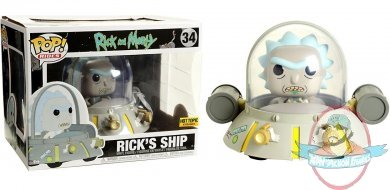 Pop! Rides: Rick and Morty Rick's Ship #34 Hot Topic Figure Funko JC