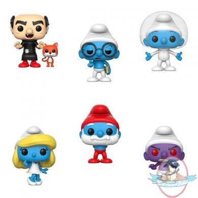 Pop Animation! Smurfs Set of 6 Figures Funko 