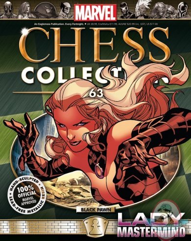 Marvel Chess Magazine #63 Lady Mastermind Black Pawn Eaglemoss