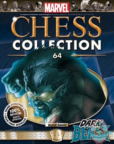 Marvel Chess Magazine #64 Dark Beast Black Pawn Eaglemoss