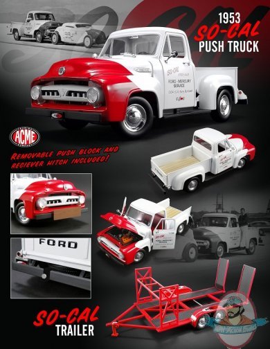 1:18 1953 Ford F100 So-Cal Speed Shop Push Truck by Acme