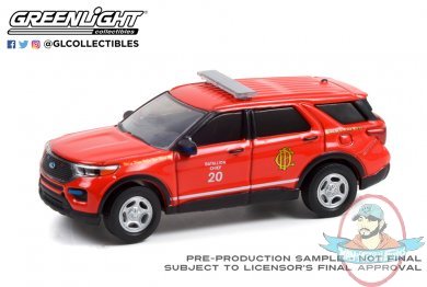 1:64 Fire & Rescue Series 1 2020 Ford Police Interceptor Greenlight