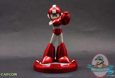 Red Mega Man 25th Anniversary 10 inch Statue Mega Man Capcom 