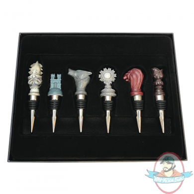 Game of Thrones House Sigil Wine Stopper 6 Pieces Set