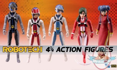 Robotech Poseable Action Figures Set of 5 Toynami