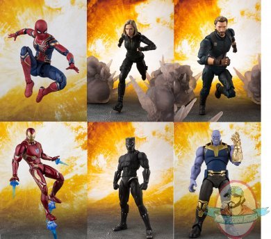 S.H.Figuarts Avengers Infinity War Set of 6 Figures by Bandai
