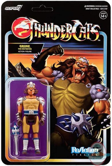 Thundercats Grune The Destroyer Wave 2 ReAction Figure Super 7