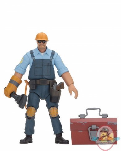 Team Fortress Series 3.5 Blue The Engineer Action Figure Neca