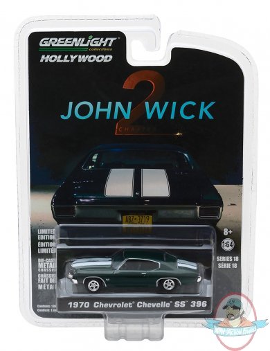 1:64 Hollywood Series 18 1970 Chevrolet Chevelle SS 396 John Wick 