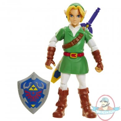 World of Nintendo The Legend of Zelda: Ocarina of Time Link Action Figure 4  Inches