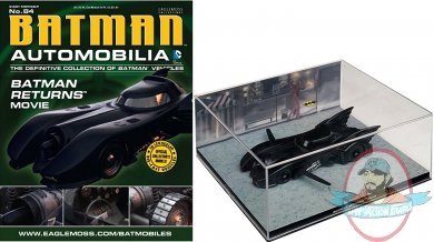 Dc Batman Automobilia Figurine #84 Batman Returns Batmobile Eaglemoss