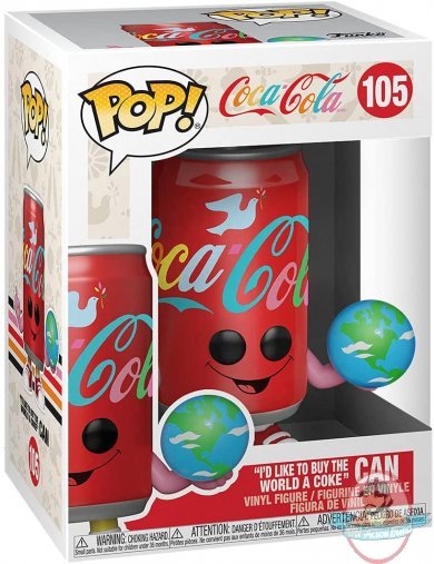 Funko Pop! Coca Cola "I'd Like to Buy The World a Coke Can" Vinyl Fig.