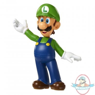 World of Nintendo Super Mario Luigi  2.5" Figure Jakks Pacific