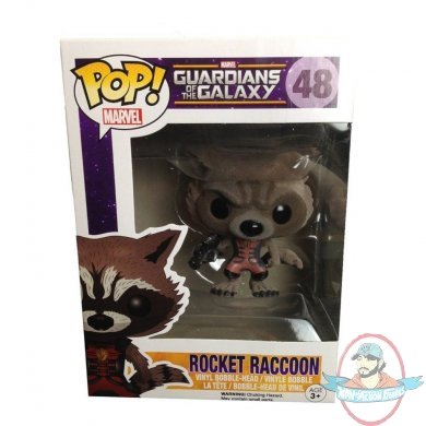 Pop ! Guardians of The Galaxy Rocket Raccoon Flocked Ravagers #48