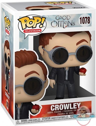 Pop! Tv Good Omens-Crowley with Apple #1078 Vinyl Figure Funko