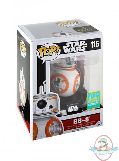 Pop SDCC 2016 Star Wars BB-8 Thumbs Up Vinyl Figure #116 Funko