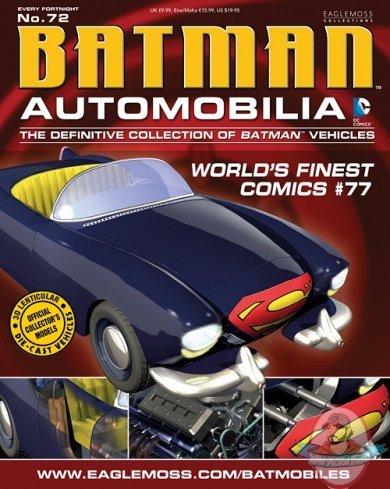 Dc Batman Automobilia Magazine #72 Worlds Finest #77 Eaglemoss