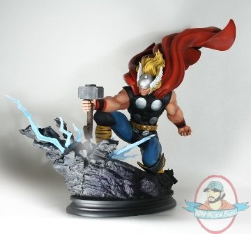 Marvel Thor Strike Down Statue 15 inch Tall by Bowen