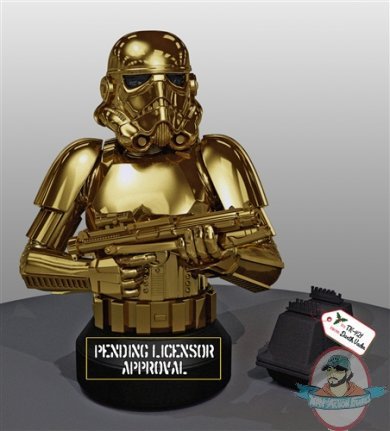 Star Wars Golden Stormtrooper Commemorative Holiday Bust Gold