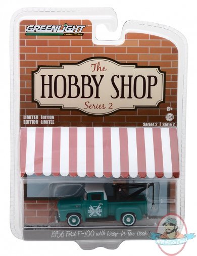 1:64 The Hobby Shop Series 2 1956 Ford F-100 w Drop-in Tow Greenlight