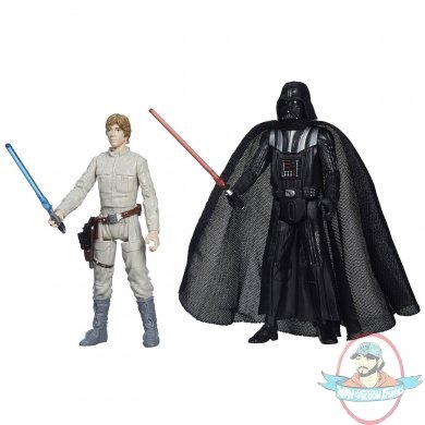 Star Wars Mission Series Figure Set Darth Vader Luke Skywalker Hasbro 