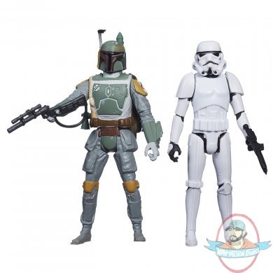 Star Wars Mission Series Figure Set Boba Fett  Stormtrooper Hasbro 