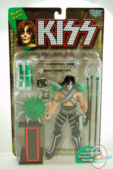 Kiss 1997 Peter Criss Drum Launches Drumstick Missiles McFarlane JC