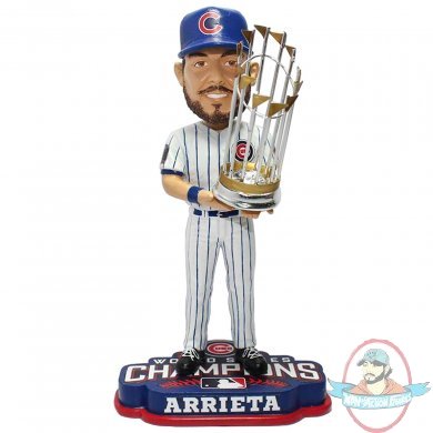 MLB Chicago Cubs Jake Arrieta 2016 World Series Champions Bobblehead 