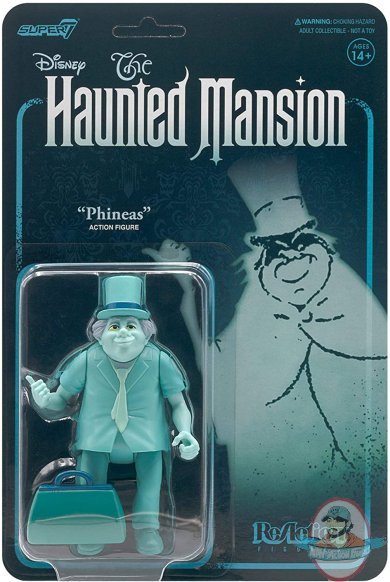 Disney Haunted Mansion Phineas Travel Ghost ReAction Super 7