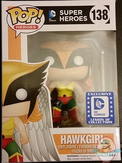 POP Dc Heroes Legion of Collectors Exclusive Hawkgirl #138 Funko JC