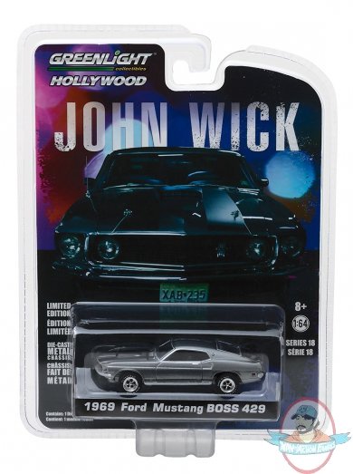 1:64 Hollywood Series 18 1969 Ford Mustang Boss 429 John Wick 