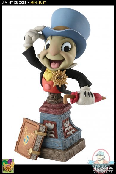 Disney Pinocchio Jiminy Cricket Polystone Bust by Enesco