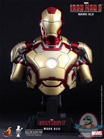 Iron Man Iron Man 3 Mark XLII Collectible Bust by Hot Toys Used