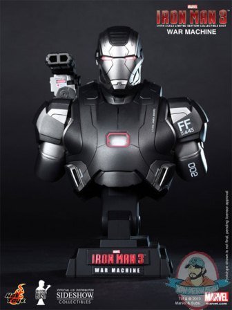 Iron Man Iron Man 3 War Machine Collectible Bust by Hot Toys